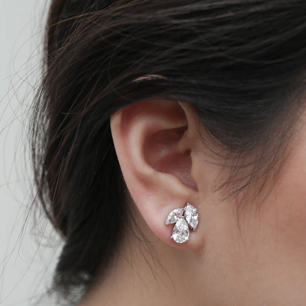 Dara Earrings on model
