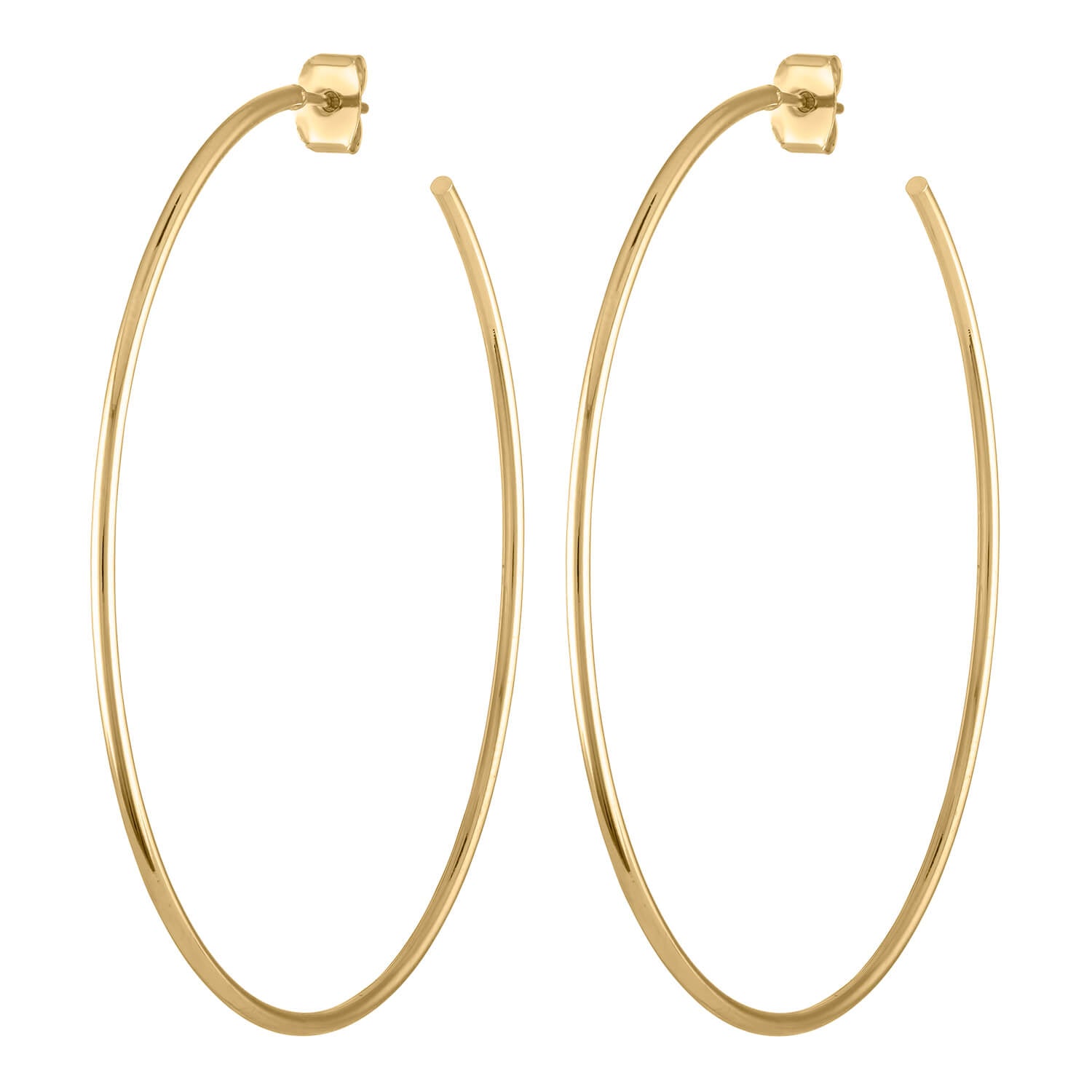 2.5 inch gold hoops