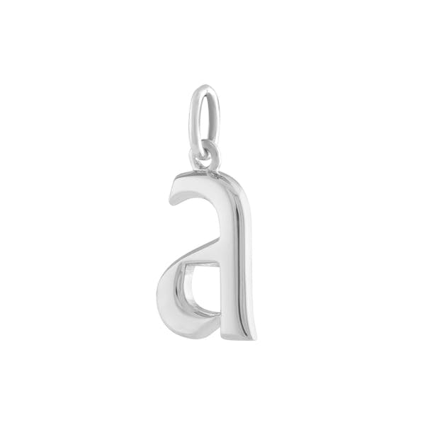"A" Charm in Sterling Silver