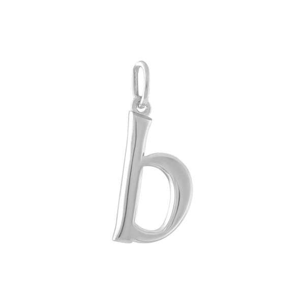 "B" Charm in Sterling Silver