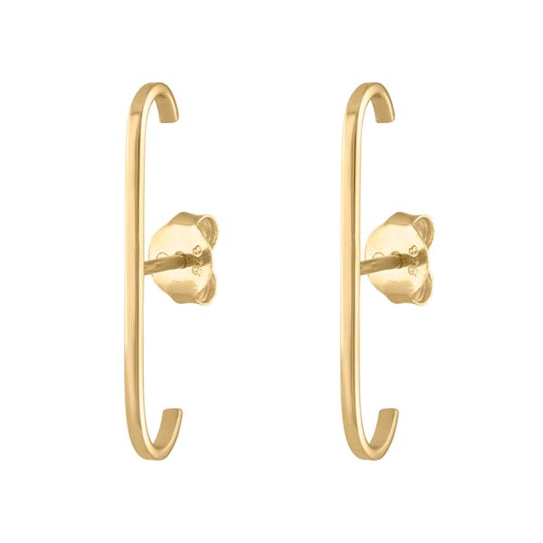 Classic Suspender Earrings in Gold Vermeil