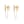 Load image into Gallery viewer, Mini Falling Star Chain Earrings in 14k Gold
