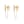 Load image into Gallery viewer, Mini Falling Star Chain Earrings in 14k Gold