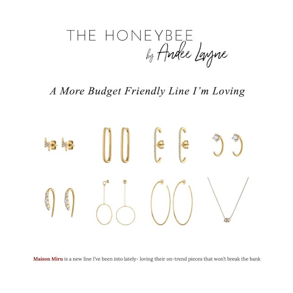 Crystal Huggie Earrings as seen on The Honeybee by Andee Layne