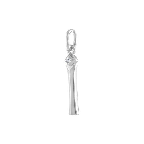 "I" Charm in Sterling Silver