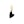 Load image into Gallery viewer, Black Heart Charm in Gold Vermeil