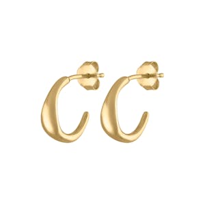 Luna Hoop Earrings in Gold Vermeil
