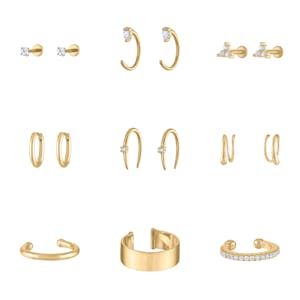 THE EARRING SYSTEM STYLIST EDIT in Gold