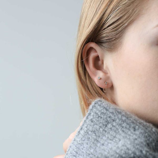 Colette Earrings on model