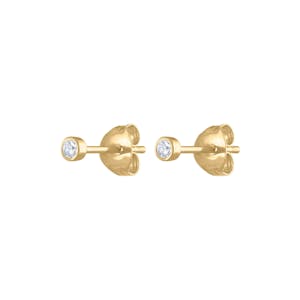 Tiny Sapphire Studs in 14k Gold
