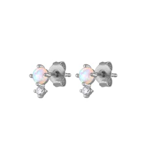 Wish and Hope Opal Studs in Sterling Silver