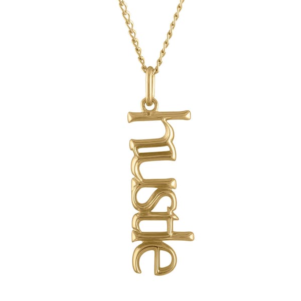 Hustle Charm Necklace in Gold