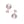 Load image into Gallery viewer, Isabelle Pearl Earrings in Silver Gray