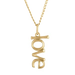 Love Charm Necklace in Gold