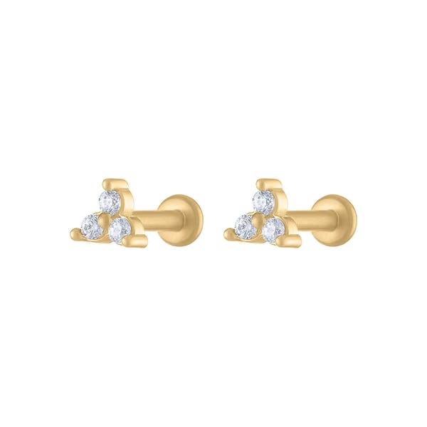 Mini Crystal Trinity Nap Earrings