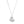 Load image into Gallery viewer, Pave Heart Charm Necklace in Sterling Silver
