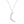 Load image into Gallery viewer, Pave Moon Charm Necklace in Sterling Silver
