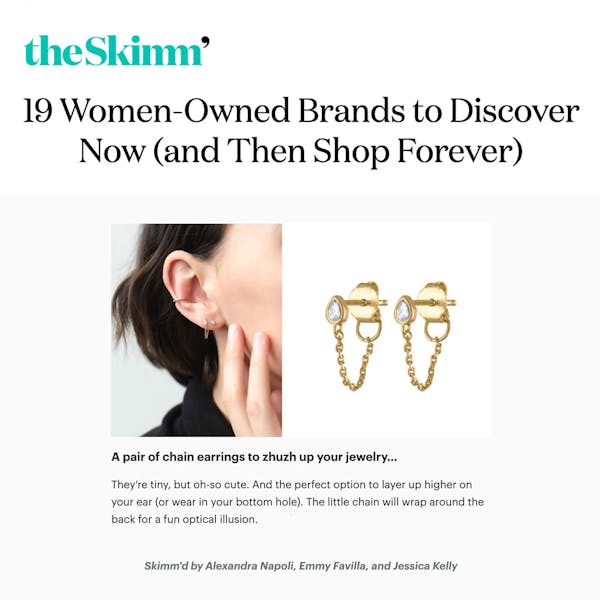 Our Colette Earrings as seen on The Skimm