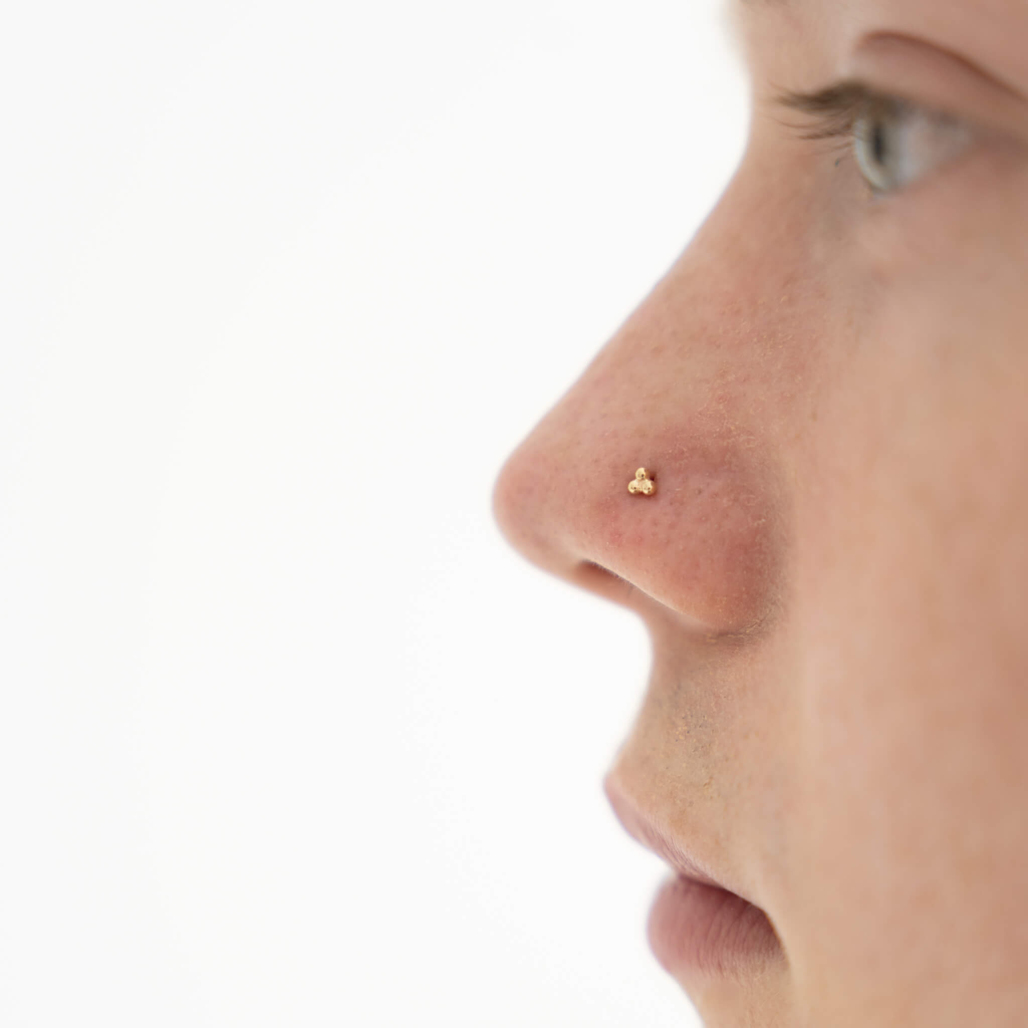 earring on nose