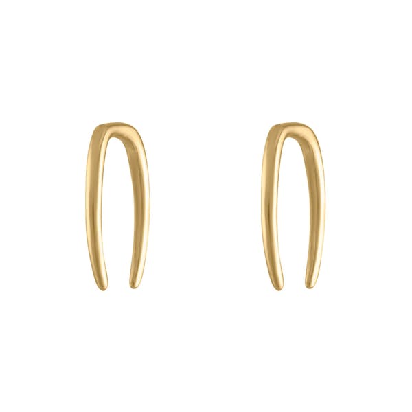 Whisper Open Hoop Earrings in 14k Gold - 18G